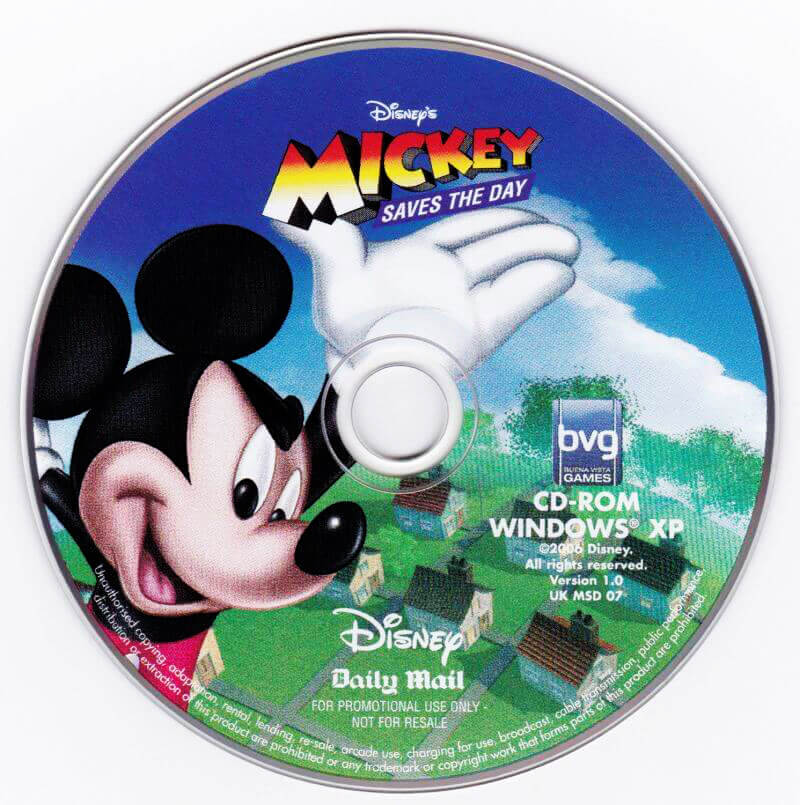 Лицензионный диск Disney's Mickey Saves the Day 3D Adventure для Windows